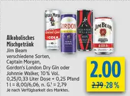 diska Jim beam alkoholisches mischgetränk Angebot