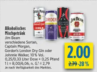 diska Jim beam alkoholisches mischgetränk Angebot