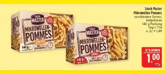 Marktkauf Snack master mikrowellen-pommes extra dünn Angebot