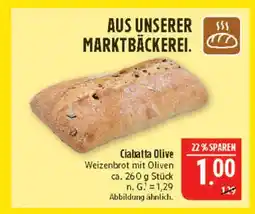 Marktkauf Ciabatta olive Angebot