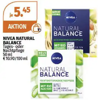 Müller Nivea Natural Balance Tages oder Nachtpflege 50ml Angebot