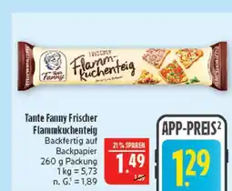 Marktkauf Tante fanny frischer flammkuchenteig Angebot