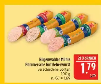 Marktkauf Rügenwalder mühle pommersche gutsleberwurst Angebot