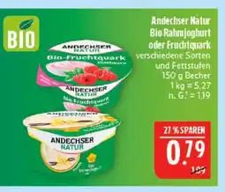 Marktkauf Andechser natur bio rahmjoghurt Angebot