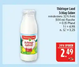 Marktkauf Thüringer land schlag-sahne Angebot