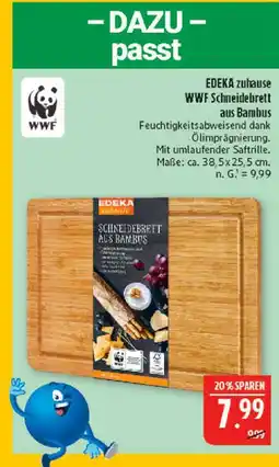 Marktkauf Edeka zuhause wwf schneidebrett aus bambus Angebot
