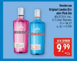 Marktkauf Henderson original london dry gin Angebot