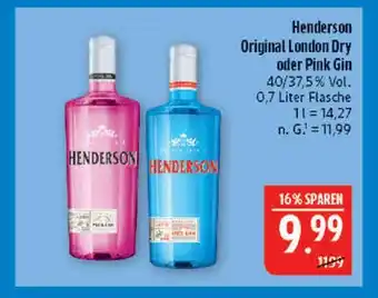 Marktkauf Henderson original london dry gin Angebot