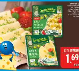 Marktkauf Grünländer käse würfel mild & nussig Angebot