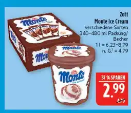Marktkauf Zott monte ice cream Angebot