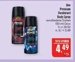 Marktkauf Axe premium deodorant body spray Angebot