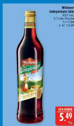 Marktkauf Wilthener gebirgskräuter likör Angebot