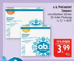 Marktkauf O.b. procomfort tampons Angebot