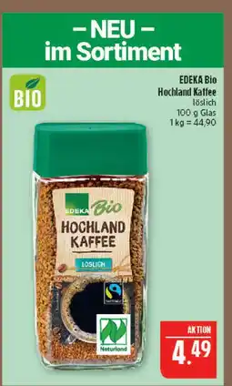 Marktkauf Edeka bio hochland kaffee Angebot