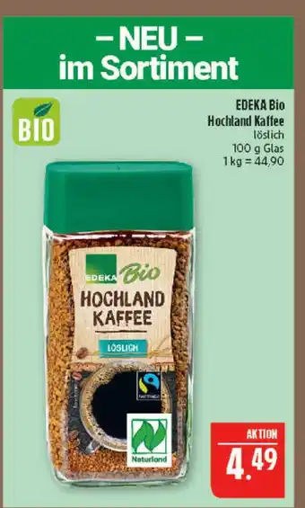 Marktkauf Edeka bio hochland kaffee Angebot