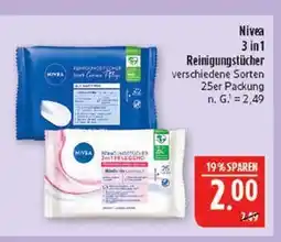 Marktkauf Nivea 3 in 1 reinigungstücher Angebot