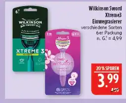 Marktkauf Wilkinson sword xtreme3 einwegrasierer Angebot