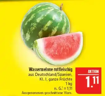 Marktkauf Wassermelone rotfleischig Angebot
