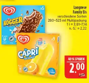 Marktkauf Langnese nogger Angebot