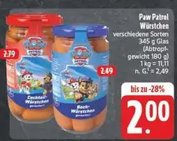Edeka Paw patrol cocktail-würstchen Angebot