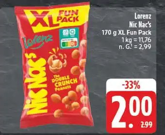 Edeka Lorenz nic nac's xl fun pack Angebot
