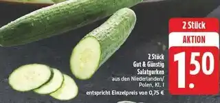 Edeka Gut & günstig salatgurken Angebot