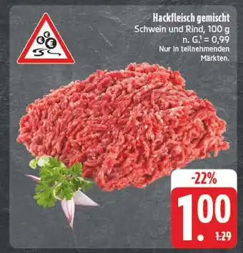 Edeka Hackfleisch gemischt Angebot
