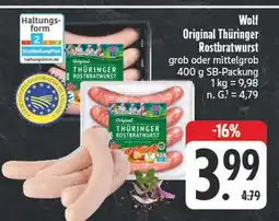 Edeka Wolf original thüringer rostbratwurst Angebot