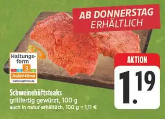 Edeka Schweinehüftsteaks Angebot