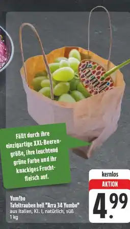 Edeka Yum!bo tafeltrauben hell 'arra 34 yumbo' Angebot