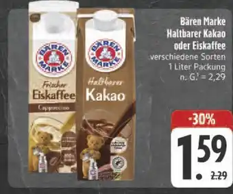 Edeka Bären marke haltbarer kakao Angebot