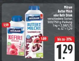 Edeka Milram butter milch drink sauerkirsche Angebot