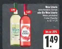 Edeka Bio wein schorle Angebot
