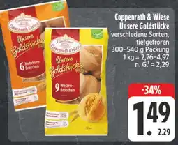 Edeka Coppenrath & wiese unsere goldstücke 6 mehrkorn-brötchen Angebot