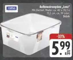 Edeka Rotho aufbewahrungsbox lona Angebot