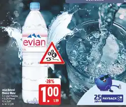 Edeka Evian natural mineral water Angebot