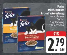 Edeka Purina felix sensations katzentrockenahrung Angebot