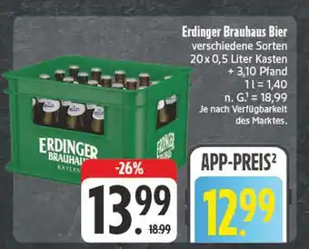 Edeka Erdinger brauhaus bier Angebot
