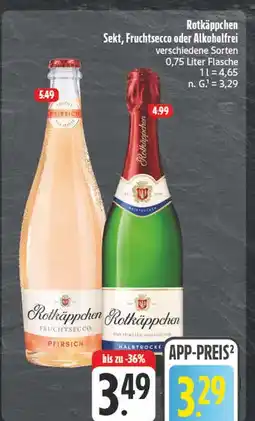 Edeka Rotkäppchen fruchtsecco pfirsich Angebot