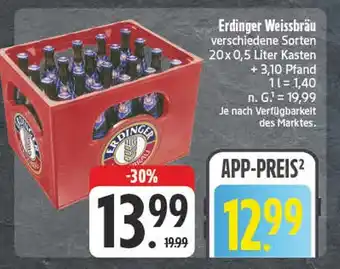 Edeka Erdinger weissbräu verschiedene sorten Angebot
