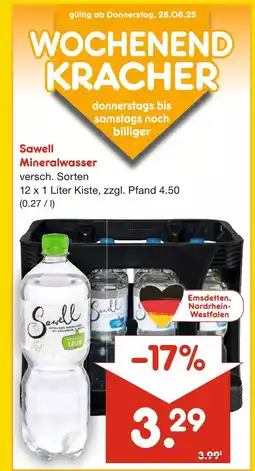 Netto Marken-Discount Sawell mineralwasser Angebot