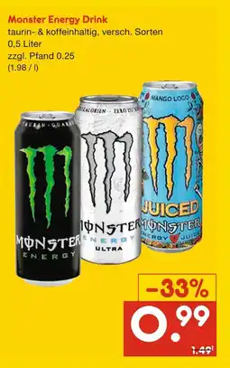 Netto Marken-Discount Monster energy drink Angebot
