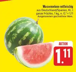 Edeka Wassermelone rotfleischig Angebot