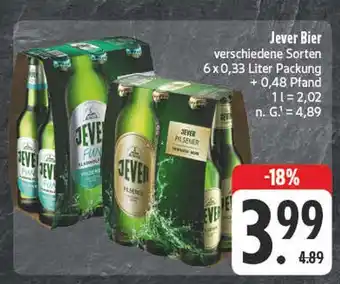 Edeka Jever bier Angebot