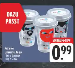 Edeka Pure ice eiswürfel to go Angebot