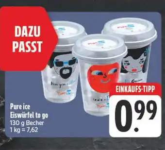 Edeka Pure ice eiswürfel to go Angebot