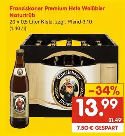 Netto Marken-Discount Franziskaner premium hefe weißbier naturtrüb Angebot