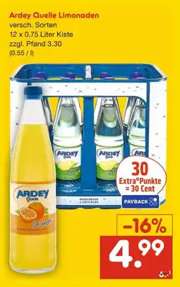 Netto Marken-Discount Ardey quelle limonaden Angebot