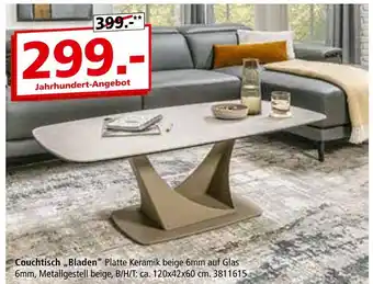 Segmüller Couchtisch „bladen“ Angebot