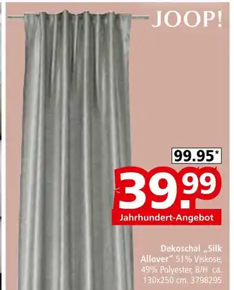 Segmüller Joop! dekoschal „silk allover“ Angebot